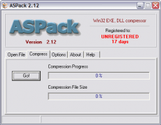 Скриншот 1 из 1 программы ASPack