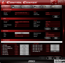 Скриншот 1 из 1 программы MSI Control Center