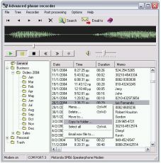 Скриншот 1 из 1 программы Advanced Phone Recorder