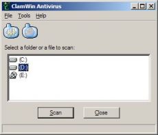Скриншот 1 из 1 программы ClamAV