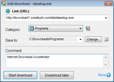 Скриншот 3 из 5 программы Internet Download Accelerator