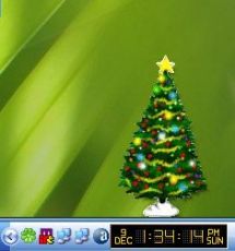 Скриншот 1 из 1 программы Desktop Christmas Tree 2009