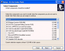 Скриншот 2 из 2 программы K-Lite Codec Pack