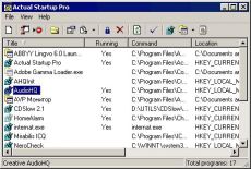 Скриншот 1 из 1 программы Actual Startup