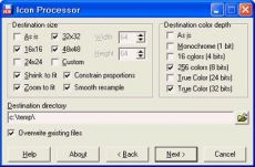 Скриншот 1 из 1 программы Icon Processor