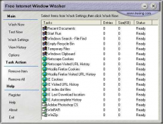 Скриншот 1 из 1 программы Free Internet Window Washer