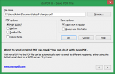 Скриншот 7 из 10 программы doPDF