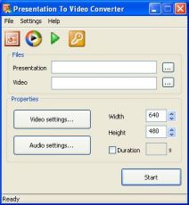 Скриншот 1 из 1 программы Presentation to Video Converter