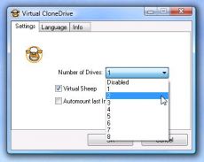 Скриншот 1 из 1 программы Virtual CloneDrive
