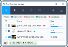 Скриншот 2 из 2 программы Free Download Manager