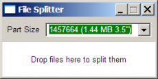 Скриншот 1 из 1 программы FileSplitter
