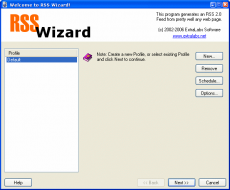 Скриншот 1 из 4 программы RSS Wizard