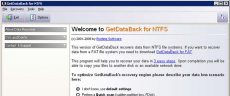 Скриншот 1 из 2 программы GetDataBack for NTFS