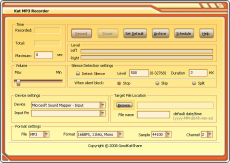 Скриншот 1 из 2 программы Kat MP3 Recorder
