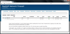 Скриншот 1 из 3 программы ReaSoft Network Firewall