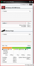 Скриншот 1 из 2 программы AMD System Monitor