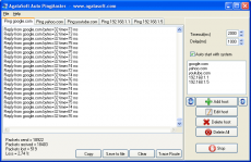 Скриншот 1 из 1 программы AgataSoft Auto PingMaster
