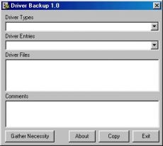 Скриншот 1 из 1 программы Driver Backup