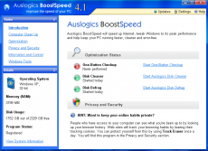 Скриншот 1 из 17 программы Auslogics BoostSpeed