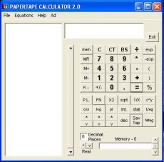 Скриншот 1 из 1 программы xPapertape Calculator