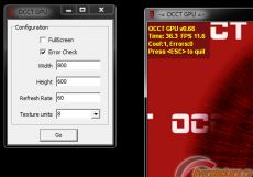 Скриншот 1 из 1 программы OCCT GPU