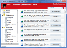 Скриншот 1 из 1 программы WSCC - Windows System Control Center