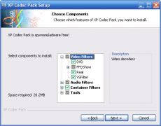Скриншот 1 из 1 программы XP Codec Pack