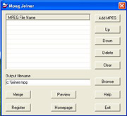 Скриншот 1 из 1 программы Mpeg Joiner