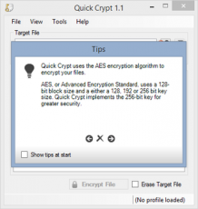 Скриншот 1 из 4 программы Quick Crypt