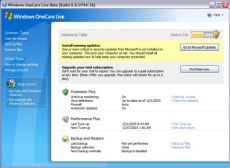 Скриншот 1 из 1 программы Windows Live OneCare