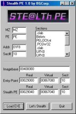 Скриншот 1 из 1 программы Stealth PE