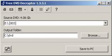Скриншот 1 из 2 программы DVD Decrypter