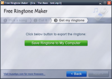 Скриншот 1 из 3 программы Free Ringtone Maker