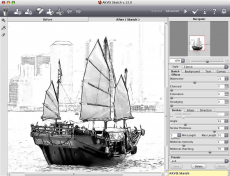 Скриншот 3 из 3 программы AKVIS Sketch