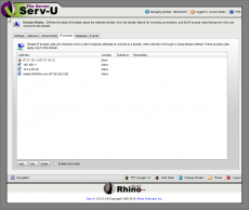 Скриншот 2 из 4 программы Serv-U