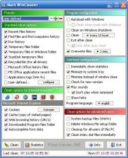 Скриншот 1 из 1 программы WinCleaner
