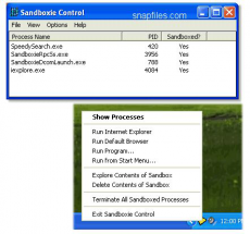 Скриншот 1 из 3 программы Sandboxie