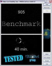 Скриншот 1 из 1 программы Video Card Stability Test