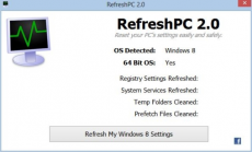 Скриншот 1 из 1 программы RefreshPC