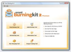Скриншот 2 из 2 программы Oront Burning Kit