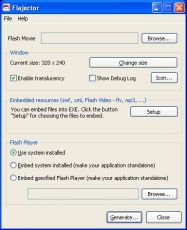 Скриншот 1 из 1 программы Flajector