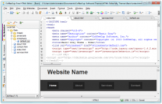 Скриншот 1 из 1 программы CoffeeCup Free HTML Editor