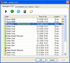Скриншот 1 из 1 программы SAM - Skype Answering Machine