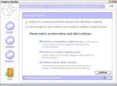 Скриншот 1 из 1 программы Registry CheckUp