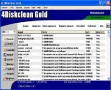 Скриншот 1 из 1 программы 4DiskClean Gold