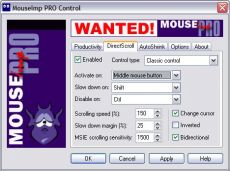 Скриншот 1 из 1 программы MouseImp Pro Live!