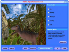 Скриншот 2 из 2 программы Age of Dinosaurs 3D Screen Saver