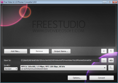 Скриншот 1 из 1 программы Free Video to LG Phones Converter