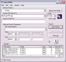 Скриншот 1 из 1 программы SearchWin