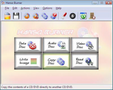 Скриншот 1 из 2 программы Hanso Burner